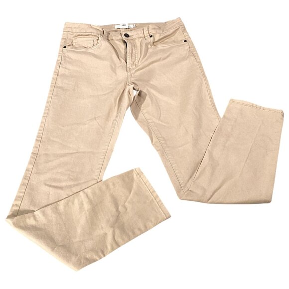 LOGG HM Jeans Womens 10 Tan Beige Straight Classic Everyday Boho Chic Minimalist - Picture 2 of 16